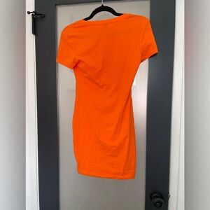 Orange Women's T-shirt Dress